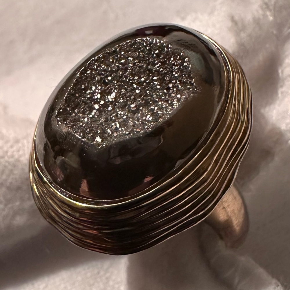 Provisor + Wisch  Druzy ring